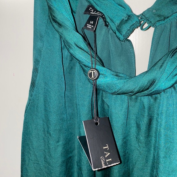 NWT Talbots Emerald Green Holiday Shift Dress - Picture 5 of 7